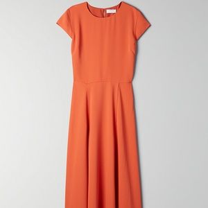 Aritzia BABATON Hamptons Dress Orange Size 2 (Small)